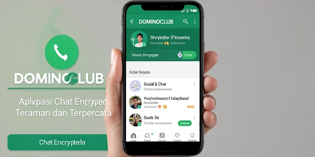 Tampilan antarmuka aplikasi DOMINOCLUB yang intuitif dan aman.